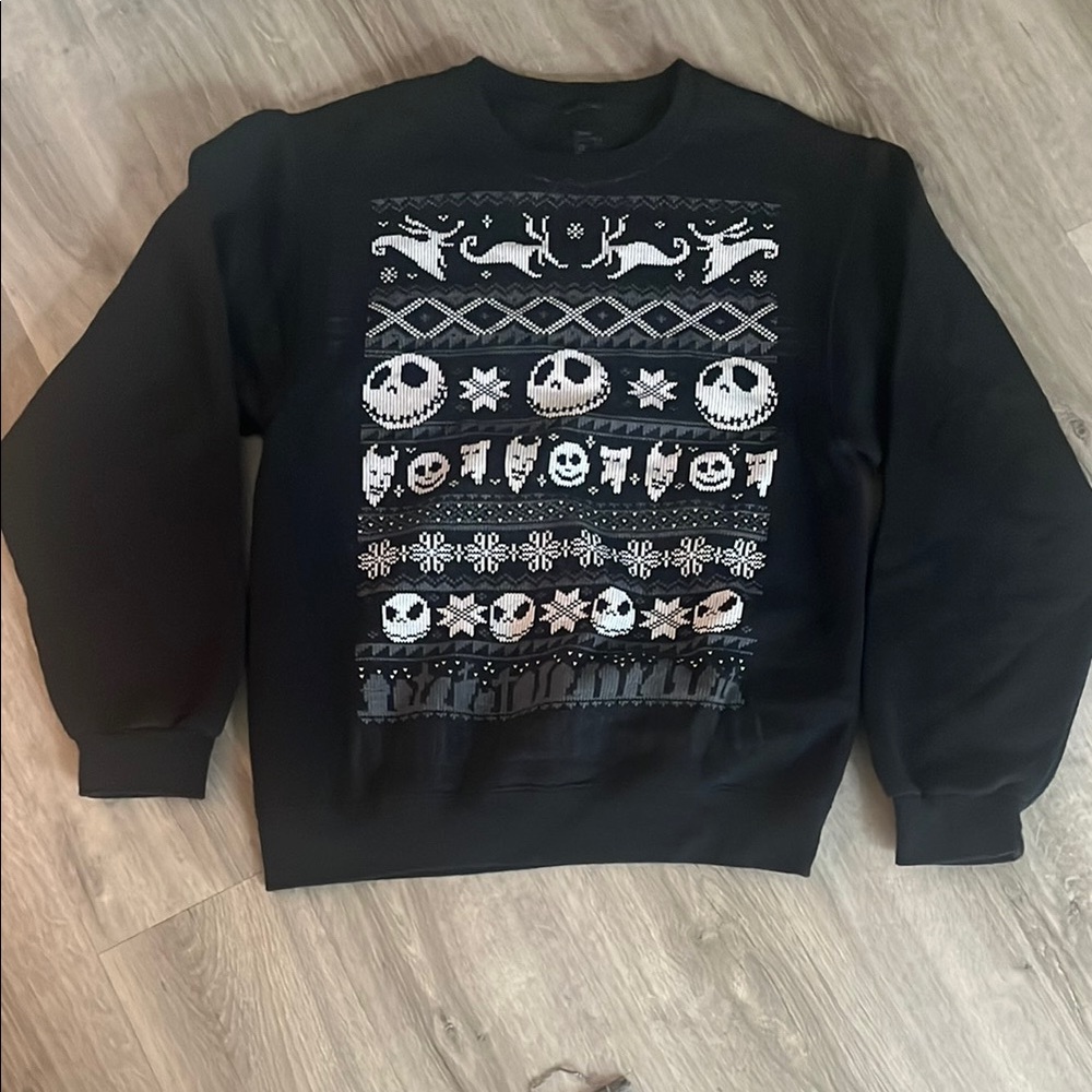 The Nightmare Before Christmas Black Graphic Sweater
